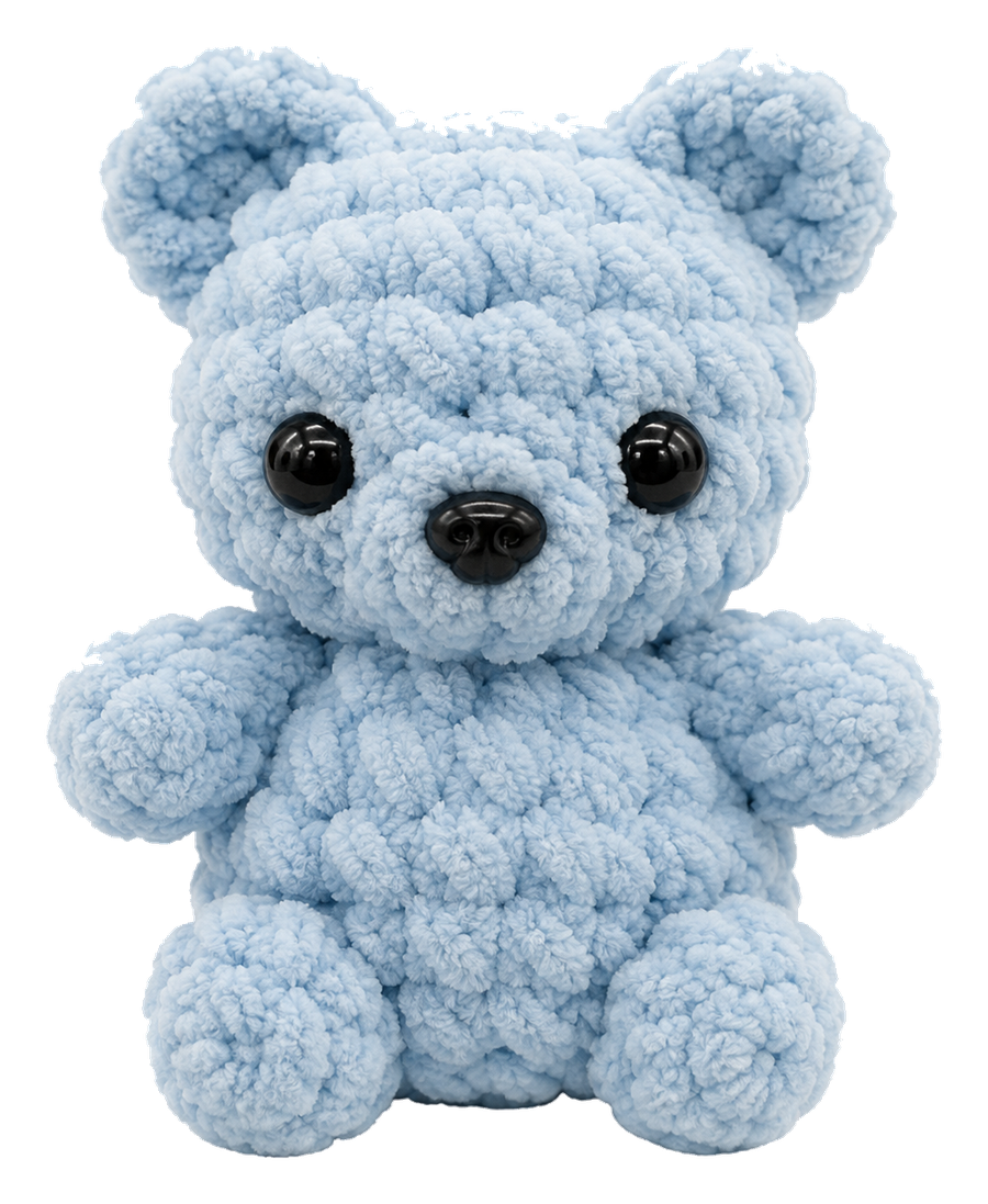 Amigurumi osito celeste tejido