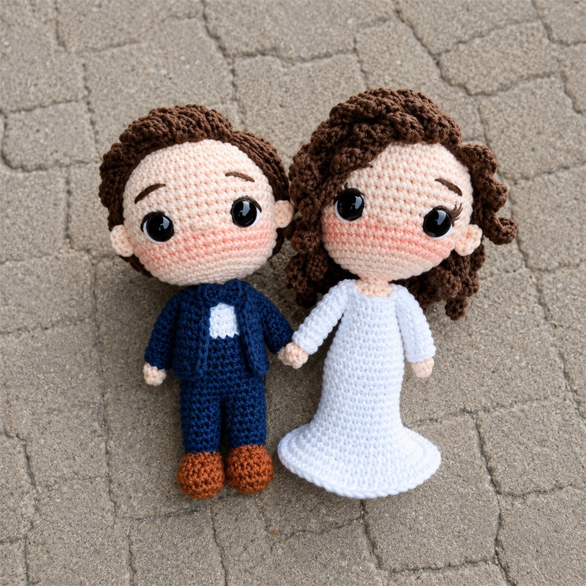 Pareja tejida a crochet